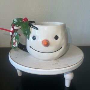 Hollyberry Snowman Christmas with 3 D Carrot Nose Novelty Coffee/Tea Mug
